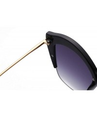 Wrap Retro Fashion Sunglasses Non-Polarized Personality Anti-UV Eyewear Casual Sunglasses - Gray - C718A7GL647 $11.44