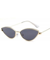 Aviator Cute Sexy Ladies Cat Eye Sunglasses Women Metal Frame 2019 Fashion Vintage Red - Pink - C618YR2ZE97 $11.67