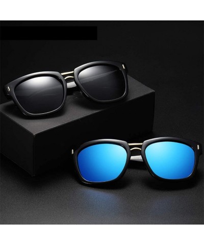Oval Sunglasses Unisex Polarized UV Protection Fishing and Outdoor Baseball Driving Glasses Retro Square Frame Classic - CN18...