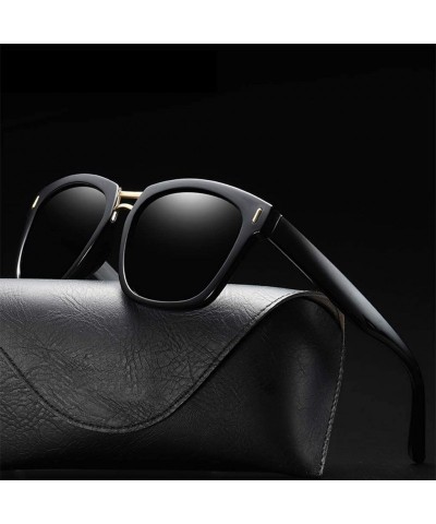 Oval Sunglasses Unisex Polarized UV Protection Fishing and Outdoor Baseball Driving Glasses Retro Square Frame Classic - CN18...