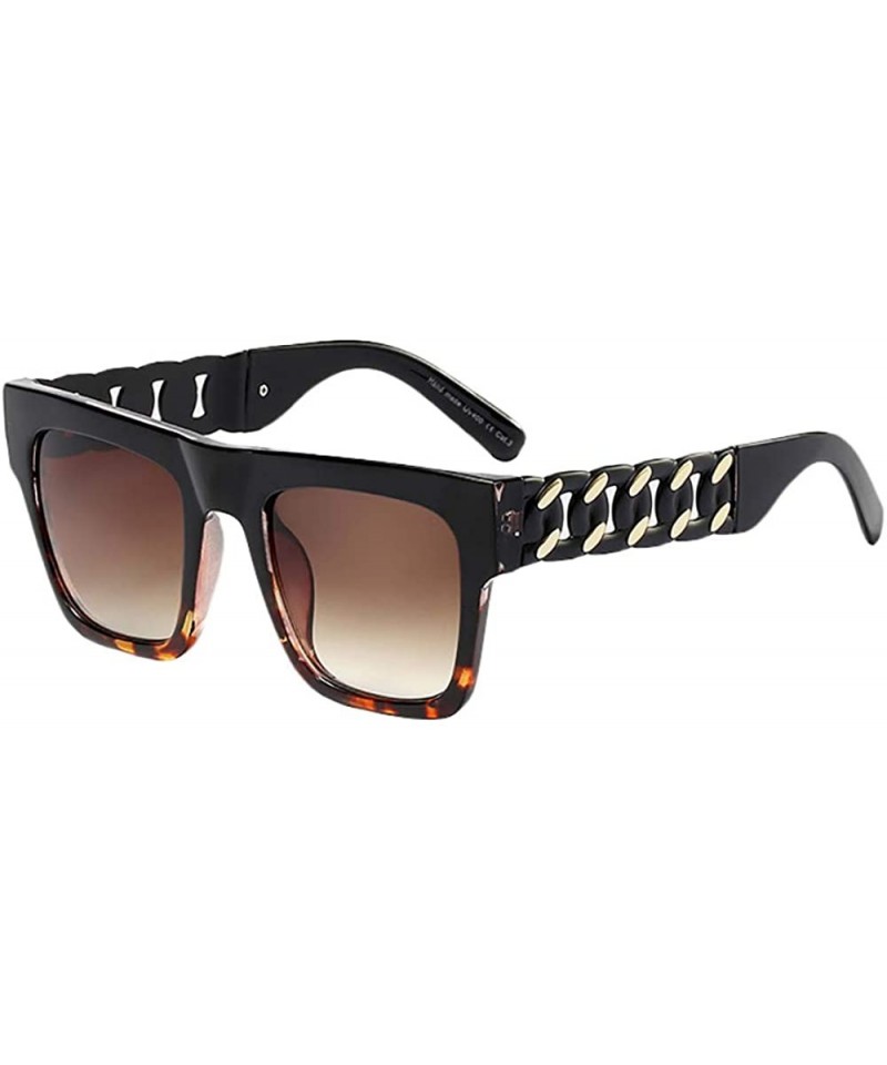 Oversized Sunglasses Eyewear Women - Ladies Sunglasses UV400 Protection Resin Lens - Leopard - CN18SM398LM $9.65