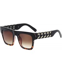 Oversized Sunglasses Eyewear Women - Ladies Sunglasses UV400 Protection Resin Lens - Leopard - CN18SM398LM $9.65