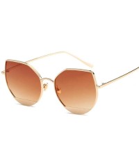 Aviator Sunglasses Women Men Women Glasses Eyewear Accessories Cat Eye NO.1 Black - No.7 Tea - CG18YZTGK49 $7.39