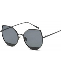 Aviator Sunglasses Women Men Women Glasses Eyewear Accessories Cat Eye NO.1 Black - No.7 Tea - CG18YZTGK49 $7.39