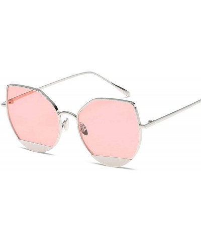 Aviator Sunglasses Women Men Women Glasses Eyewear Accessories Cat Eye NO.1 Black - No.7 Tea - CG18YZTGK49 $7.39