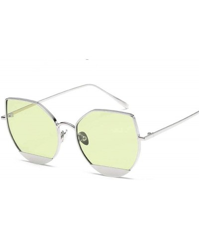 Aviator Sunglasses Women Men Women Glasses Eyewear Accessories Cat Eye NO.1 Black - No.7 Tea - CG18YZTGK49 $7.39