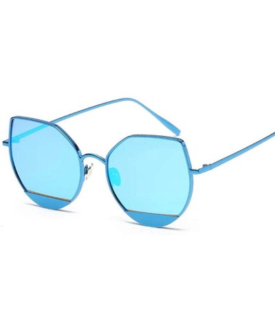 Aviator Sunglasses Women Men Women Glasses Eyewear Accessories Cat Eye NO.1 Black - No.7 Tea - CG18YZTGK49 $7.39