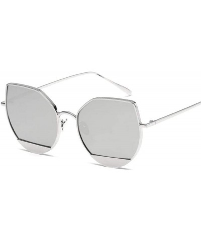 Aviator Sunglasses Women Men Women Glasses Eyewear Accessories Cat Eye NO.1 Black - No.7 Tea - CG18YZTGK49 $7.39