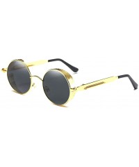 Goggle Retro Polaroid Steampunk Sunglasses Driving Polarized Glasses - Gold - CE18H6SWZRQ $36.36