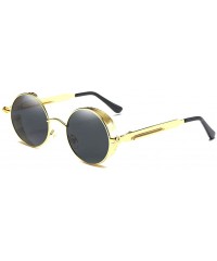 Goggle Retro Polaroid Steampunk Sunglasses Driving Polarized Glasses - Gold - CE18H6SWZRQ $20.64