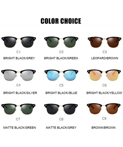 Aviator Classic Polarized Sunglasses Men Women Retro Brand Designer High 3016 C1 - 3016 C4 - CQ18Y2OUKSY $11.42