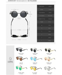 Goggle Retro Polaroid Steampunk Sunglasses Driving Polarized Glasses - Gold - CE18H6SWZRQ $35.87