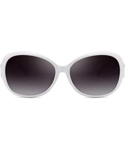 Oversized Polarized Sunglasses for Women and Men - UV Protection Ladies Shades Vintage Sun Glasses - F - CB190KU8Q2O $9.75