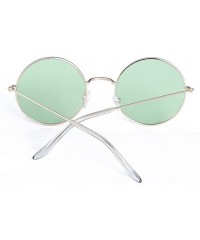 Round Fashion Retro Round Frame Sunglasses Outdoor Sports Traveling Glasses Eyewear the Latest Stylish - CU193W54MD8 $10.04