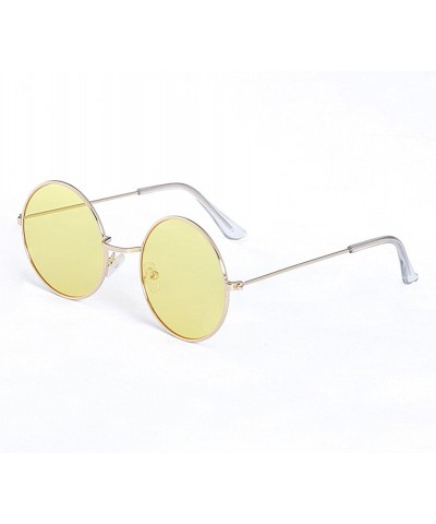 Round Fashion Retro Round Frame Sunglasses Outdoor Sports Traveling Glasses Eyewear the Latest Stylish - CU193W54MD8 $10.04