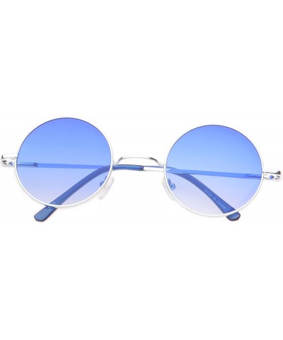 Round 'Brentwood' Round Fashion Sunglasses - Blue - CN11ORPUEGV $6.97