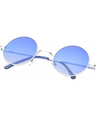 Round 'Brentwood' Round Fashion Sunglasses - Blue - CN11ORPUEGV $6.97