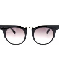 Wayfarer Womens Avant Garde Futuristic Geometric Horn Rim Cat Eye Sunglasses - Black Clear - C411O205LOV $14.22