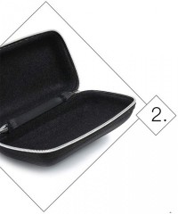 Square Glasses- HINDFIEL New Fashion Color Sunglasses Anti - Pressure Square Box - 1019bk - CK18RT04O45 $16.42