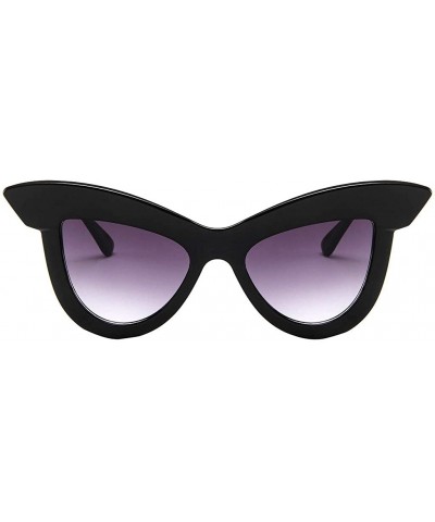 Goggle Cat Eye Oversized Sunglasses for Women Polarized 100% UV Protection Shades Fashion Retro Goggle Eyewear - B - CU18U8LI...