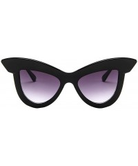 Goggle Cat Eye Oversized Sunglasses for Women Polarized 100% UV Protection Shades Fashion Retro Goggle Eyewear - B - CU18U8LI...