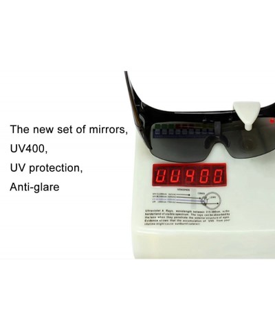 Wrap Polarized Goggles Prescription Sunglasses Protection - Red - C718CZ0G535 $17.59