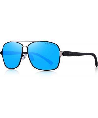 Rectangular Retro Driving Polarized Driving Sunglasses for Men Rectangular Men's Sun glasses - Blue_s - CC18KXIG0AG $13.04