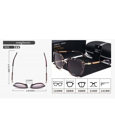Wayfarer Aimekj sunglasses polarized sunglasses 15024 version of the collection of glasses - Brown - CN185X49I53 $58.68
