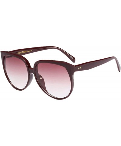 Goggle Oversized Sunglasses Vintage Shades UV400 Gradient Lens Eyewear Women Ladies - C518OSU7A7W $33.86