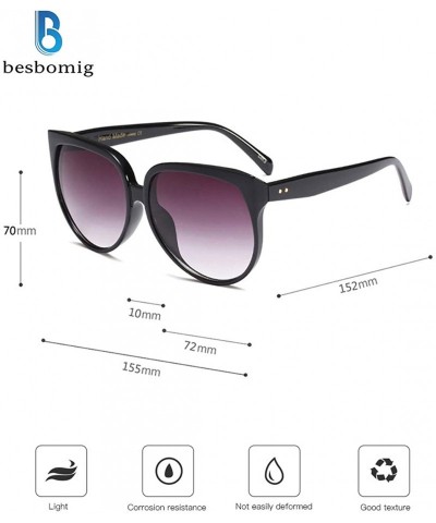 Goggle Oversized Sunglasses Vintage Shades UV400 Gradient Lens Eyewear Women Ladies - C518OSU7A7W $20.23