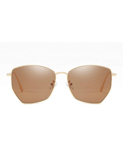 Wayfarer Classic style Sunglasses for Women metal PC UV 400 Protection Sunglasses - Gold Brown - CC18SARTSEA $39.31