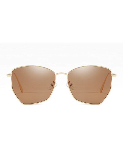 Wayfarer Classic style Sunglasses for Women metal PC UV 400 Protection Sunglasses - Gold Brown - CC18SARTSEA $39.31