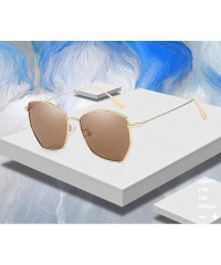 Wayfarer Classic style Sunglasses for Women metal PC UV 400 Protection Sunglasses - Gold Brown - CC18SARTSEA $25.53