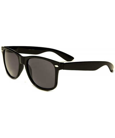 Wayfarer Sunglasses Classic 80's Vintage Style Design - Black - CY12CO6U0HR $16.10
