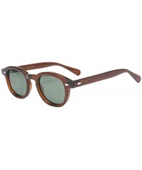 Round Captain Plastic Sunglasses Fashion Gradation - C8 - CH18ZLGSHA3 $34.01