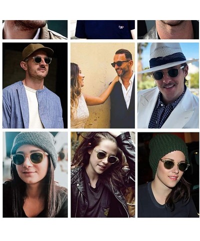 Round Captain Plastic Sunglasses Fashion Gradation - C8 - CH18ZLGSHA3 $34.01