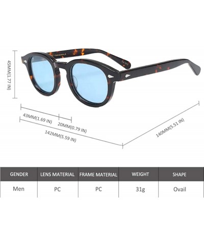 Round Captain Plastic Sunglasses Fashion Gradation - C8 - CH18ZLGSHA3 $34.01