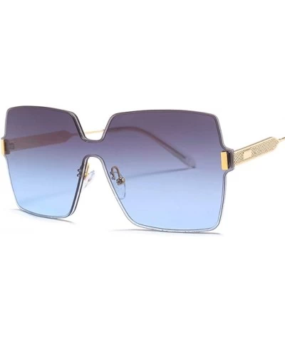 Oversized Pink Sunglasses Women Vintage Shades Oversized Square Sun glasses For Men Green Blue Summer Unisex - C03 - C018RDOG...