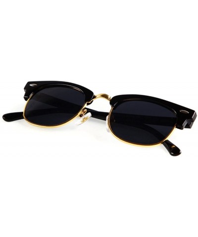 Aviator Rs5141 Browline 47mm Sunglasses (M-glossy black+grey) - C71243VY437 $10.89