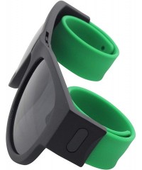 Sport Wrist Slap-On Polarized Unisex Sunglasses - Green - C118X5N38N9 $12.54