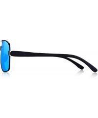 Rectangular Retro Driving Polarized Driving Sunglasses for Men Rectangular Men's Sun glasses - Blue_s - CC18KXIG0AG $23.81