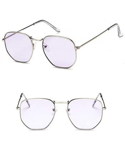 Square Vintage Sunglasses Classic Eyewear - Yellow - C9198O07U4N $23.63