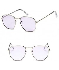 Square Vintage Sunglasses Classic Eyewear - Yellow - C9198O07U4N $23.63