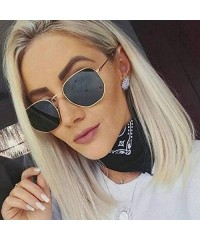 Square Vintage Sunglasses Classic Eyewear - Yellow - C9198O07U4N $23.63