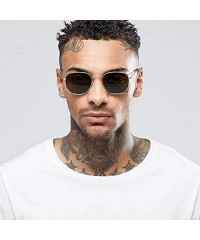 Square Vintage Sunglasses Classic Eyewear - Yellow - C9198O07U4N $23.63