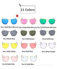 Square Vintage Sunglasses Classic Eyewear - Yellow - C9198O07U4N $23.63