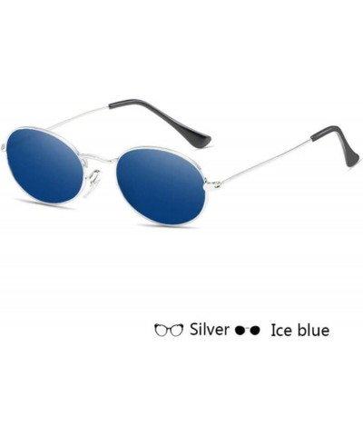 Oval Women Oval Sunglasses Luxury Metal Sun Glasses Eyeglass Frames Casual UV400 Eyewear (B) - B - CR19620H77H $16.93