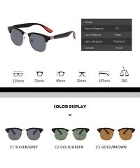 Aviator 2019 New Fashion Brand Designer Polarized Sunglasses Men Women Driving C3 - C3 - CI18YNDDTO7 $11.65