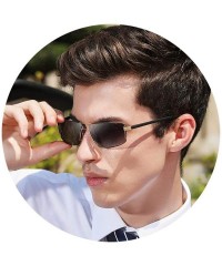 Oversized glasses man driving a square frame sunglasses glasses goggles men classical - Kim Gray - CX1982Y6O8A $23.93