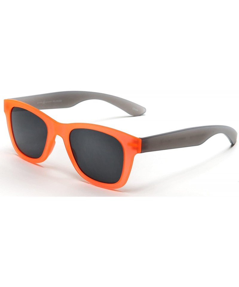 Sport Valencia Polarized Horned Rim Sunglasses with TR90 Unbreakable Construction - Orange - CO12E0DZSCT $22.83